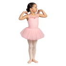 Bloch CL5235 Girls Mesh Tank Tutu Leotard Candy Pink Front